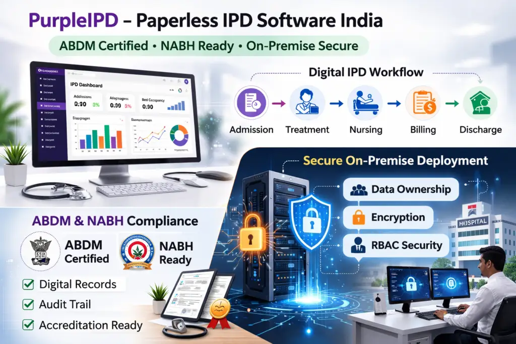 paperless IPD software FAQ for Indian hospitals